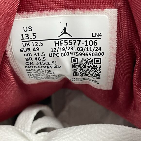 Jordan 3 Force Savage PE Oklahoma HF5577 106 Size 13.5 Player Football Cleats main image 5